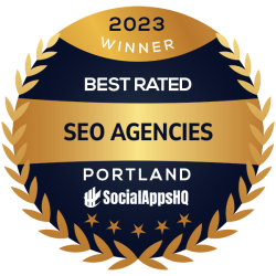 Badge for Best Rated SEO Agencies in Portland, OR 2023